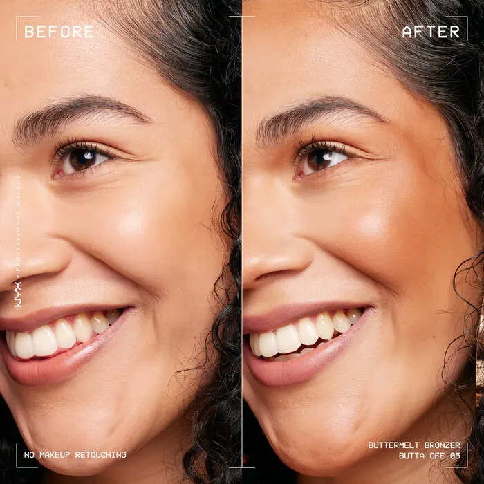 بعد از استفاده خرید برنزر نیکس باتر ملت اصل + بهترین قیمت (Butter melt bronzer)